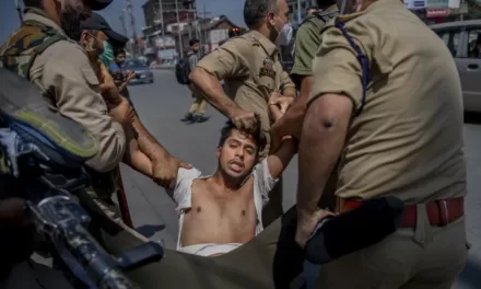 Police fire tear gas to break up Muslim gathering in Kashmir
