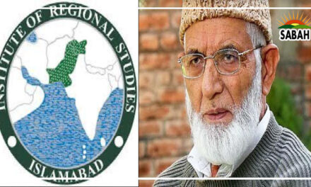 Rich tribute paid to Syed Ali Shah Geelani during a webinar organized by IRS