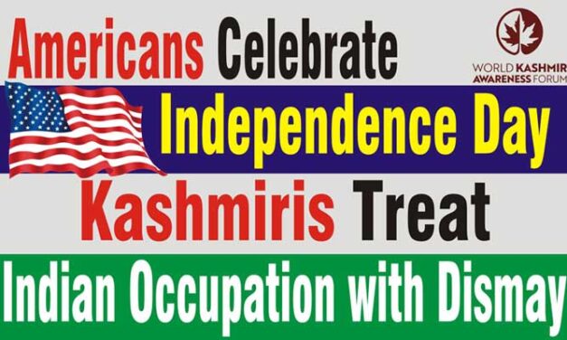 Kashmir digital trucks appeared in Washington on July 4th during the Independence Day celebrations